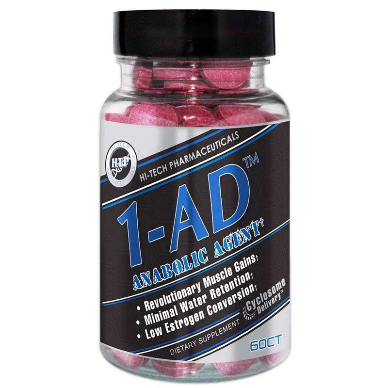 1-AD_60Ct_Bottle_New_1200x1200_2ade7962-d6d8-48b2-8aed-7996e4069199 Hi Tech 1-AD Muscle Builder - Image 1