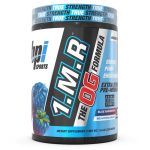 1.M.R™ OG Pre Workout product container featuring vibrant packaging by BPI Sports for energy and focus.