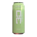 Green energy drink can with '3Q Energy' branding on a white background