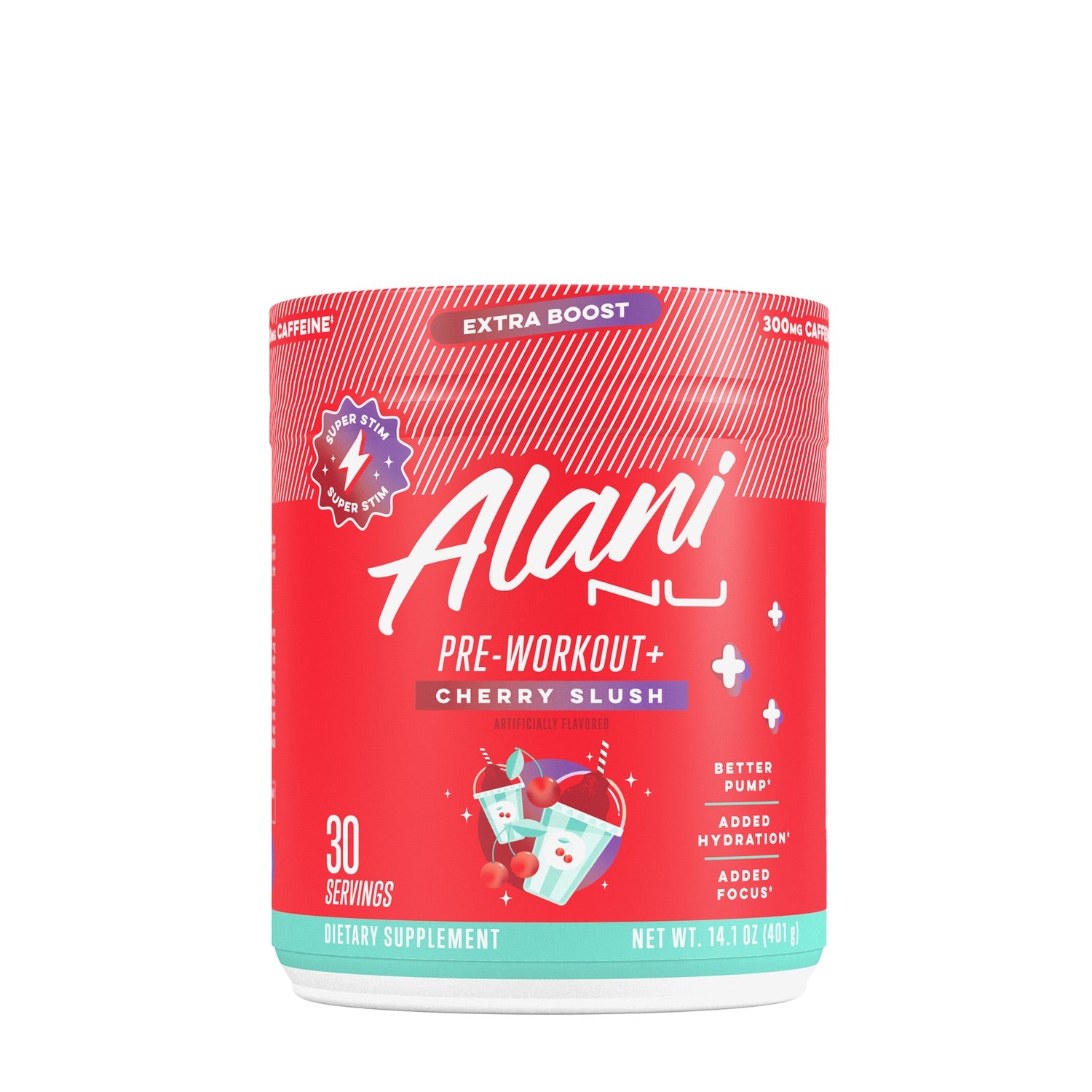 Alani_PWO__30serve_CherrySlush Alani Nu Pre Workout Plus+ - Image 1