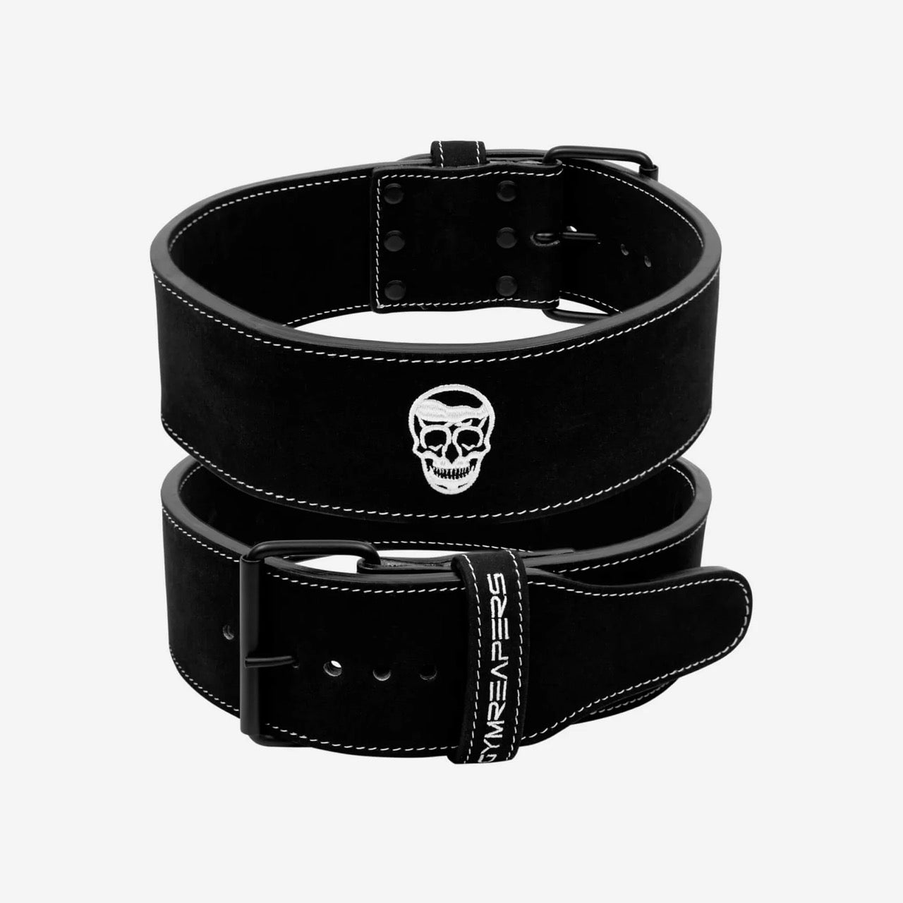 BlackWhite_01_5d256bf8-b193-4a05-b3a6-28c8bfff6030Large GymReaper Single Prong Belt (10MM) - Image 1