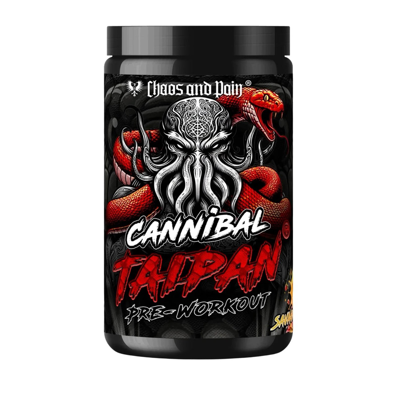 Cannibal_Taipan_Pre-Workout_Savage_SunriseLarge Cannibal Taipan Pre Workout - Image 1