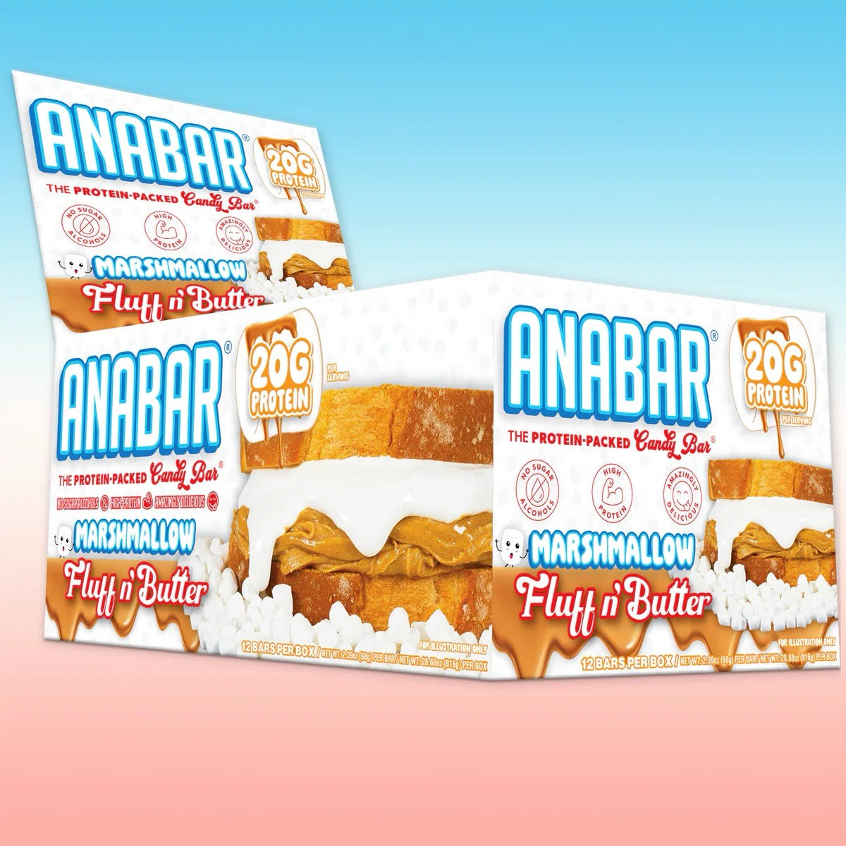 Fluff_n_Butter_BoxLarge AnaBar Protein Bars - Image 1