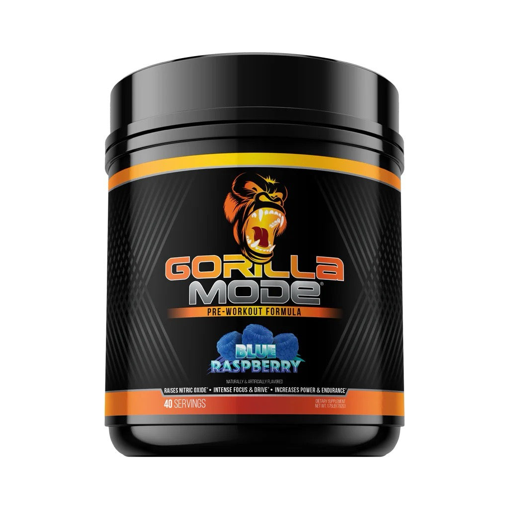 GorillaMode2.0_BlueRaspberry_Large_4ddf4905-95e8-4409-8dc9-1beecab5b5cb Gorilla Mode Pre Workout - Image 1