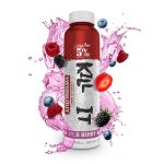 5% Kill It RTD featured in Wild Berry flavor, with berries and splashes illustrating flavor vibrancy.