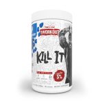 5% Nutrition Kill It Pre-Workout in Raspberry flavor, designed for energy and endurance during workouts.