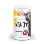 5% Nutrition Kill It Pre-Workout in Lemon Ice flavor, perfect for energizing workouts, shown in a colorful package.