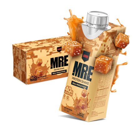 MRE Protein Shake packaging with a box on a white background