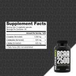 NutraBio BCAA 2500 - Image 2