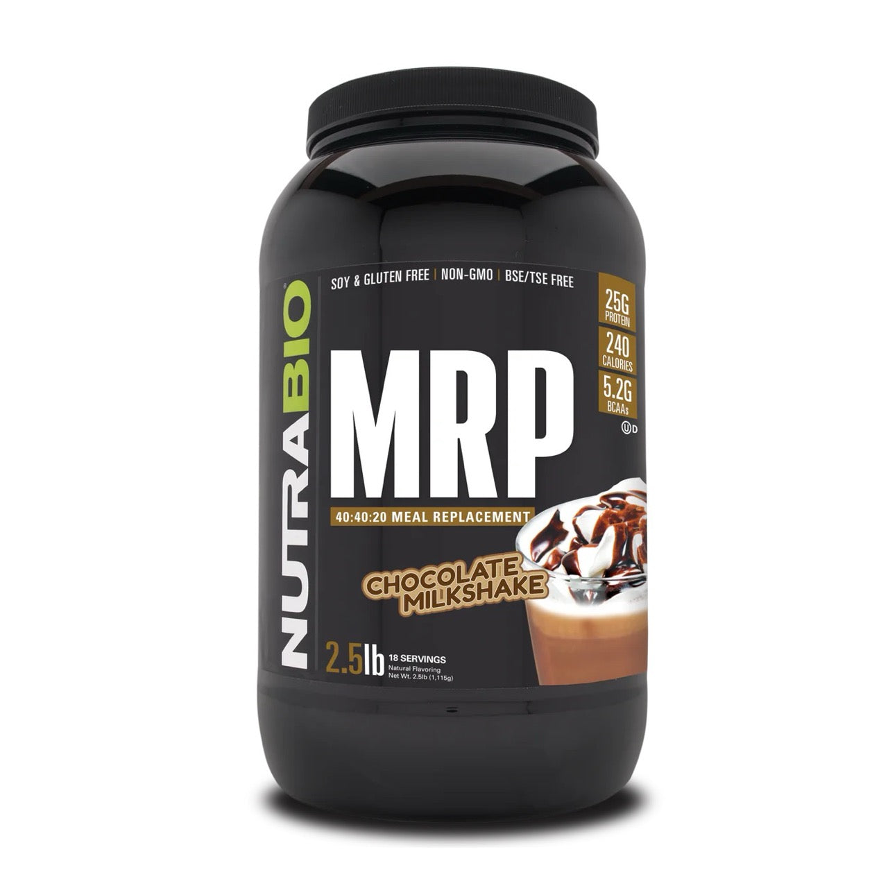 NutrabioMealReplacementPowderChocolateLarge NutraBio MRP-Meal Replacement Protein - Image 1
