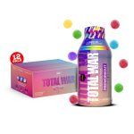 Total War pre-workout supplement bottle and packaging on a white background