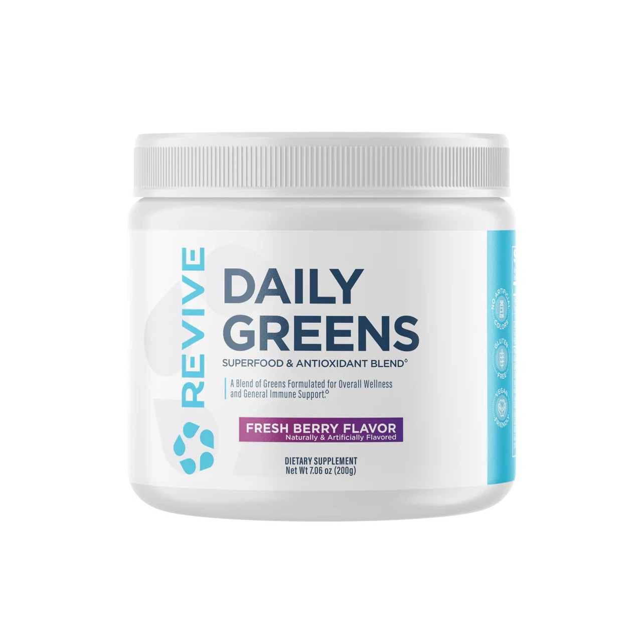ReviveDaily_Greens_20_Serv_Berry_Front_1296xLarge Revive Daily Greens Powder - Image 1
