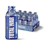 Box of Arctic Bear Total War pre-workout drinks on a white background