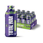 Total War pre-workout supplement bottles with packaging on a white background