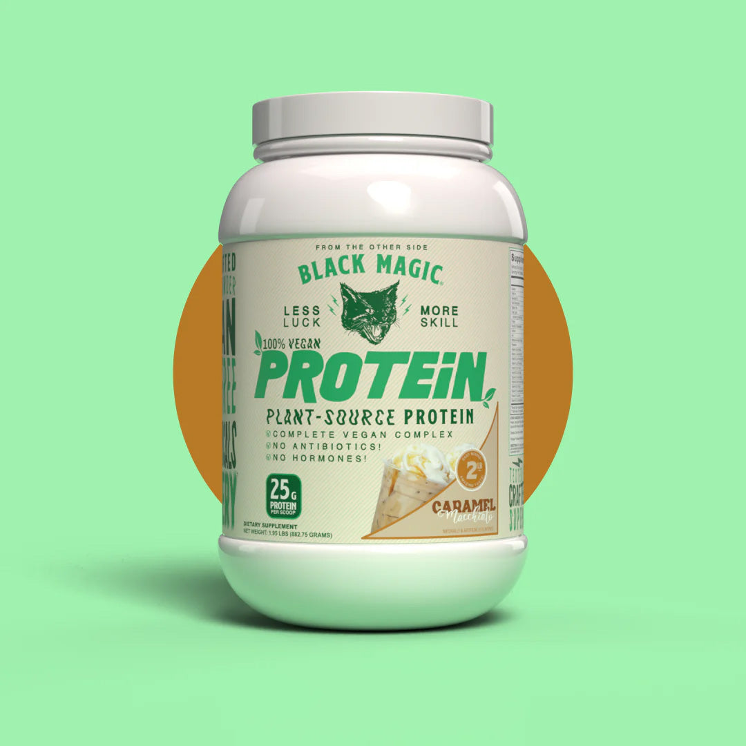 blackmagicveganCaramelMacchiato Black Magic Vegan Protein - Image 1