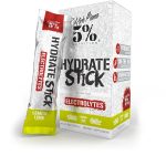 5% Nutrition Hydration Sticks Lemon Lime flavor packaging showcasing convenient on-the-go electrolytes.