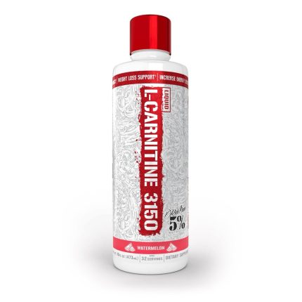 Liquid L-Carnitine 3150 by 5% Nutrition in Watermelon flavor, designed for weight loss support and increased energy.