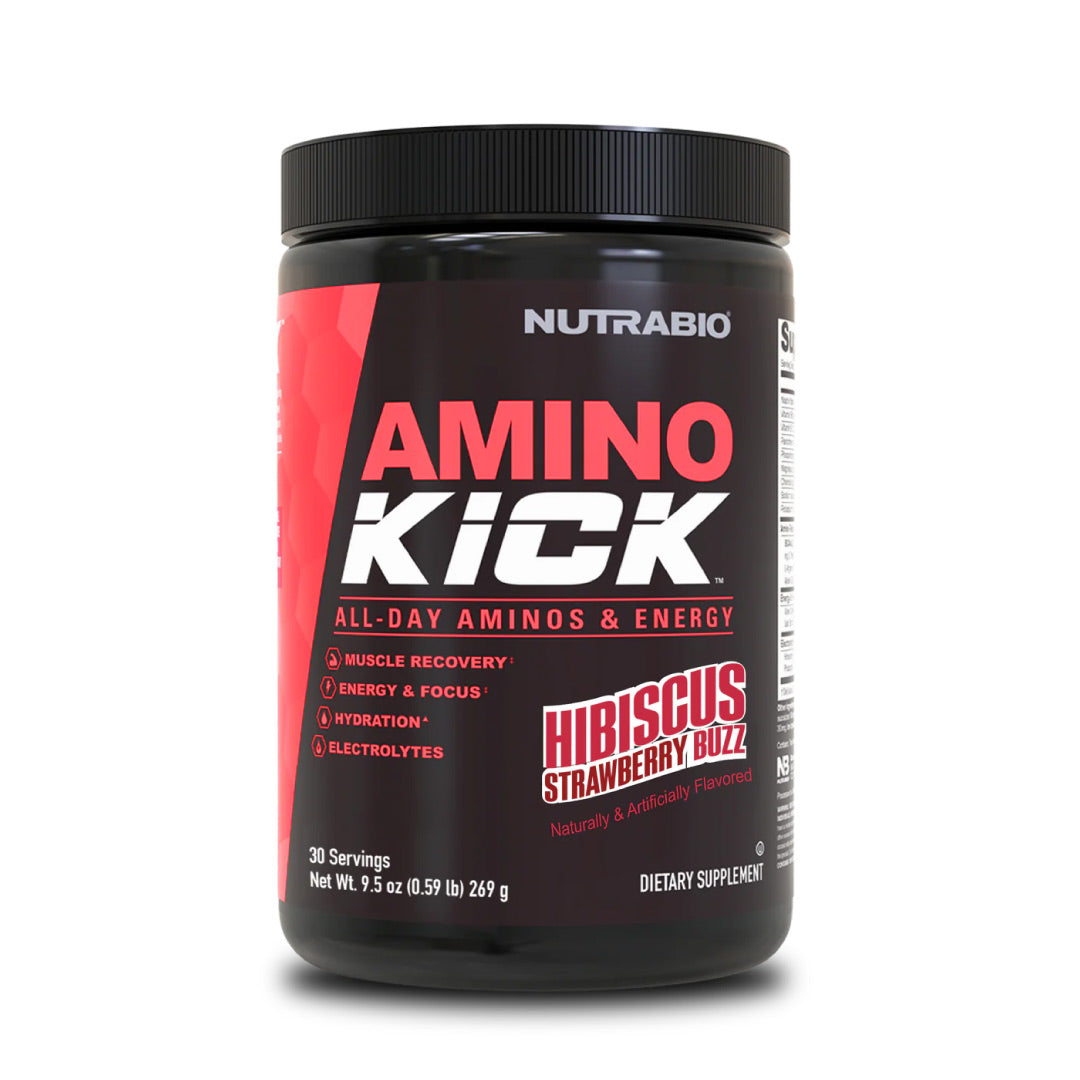 nutrabio-amino-kick-strawberry-buzz Amino Kick - Image 1